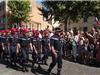 Les jeunes sapeurs pompiers avec le major Ritter.