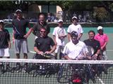 Le tournoi de tennis de Carredon se termine par une démonstration d'handi tennis