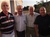 De d à g: Roger Carpentier (conseiller municipal) avec les trois présidents des Amicales d'anciens marins: Robert Boutin, Gérard Mahia etHorst Hexel.