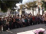 Les scolaires déposent la flamme de l'espoir du Souvenir français