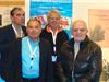 Didier George, Michel Bourhis, Claude Wesly (ancien de la Calypso) et Serge Ximenés archéologue.