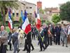 Les porte-drapeaux étaient en tête du cortège