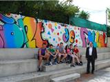 J.Chiantaretto et des élèves de Font de Fillol se sont mis au Graffiti