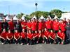 Les jeunes sapeurs pompiers au service.