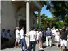 Les employés étaient comme chaque année nombreux à aller assister à la messe dans la petite Chapelle Sainte Cécile des Embiez