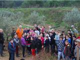 Les enfants, à l'heure de la cueillette des olives