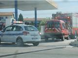 Accident au niveau d'un garage route de la Gare