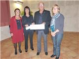 Le Lions club remet un chèque de 1000€  à l'association "Renatus"