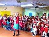 Le Père Noël en visite à l’école maternelle du Belvédère