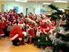 Le Père Noël en visite à l'école maternelle du Belvédère