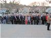 Le Maire, les élus et les responsables des associations patriotiques unis devant le Monuments aux Morts