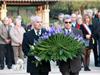 José Orsi, Pdt du Comité d’entente des associations patriotiques de Sanary, accompagné par son vice-président Charles Caminita