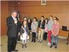 Robert Bénéventi aux côtés des élus du Conseil Municipal des Jeunes présidé par Valentine Maggiolino