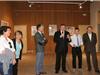 Lors du vernissage, de gauche à droite Annick Buisson-Etienne, conseillère municipale déléguée au patrimoine, Mme Ciosi, Roger Boubenec, Robert Bénéventi Maire d’Ollioules, Vincent Boubenec et Albert Ciosi.