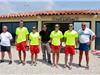 Thierry Mas St Guiral au centre, avec l'équipe de la plage de Bonnegrâce