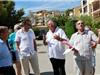 De G à D : Frederic Boccaletti, Pierre Siniscalco, Erik Tamburi, Jean-Marc Jaubert et Michel Le Port en pleine explication