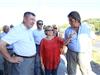 Au cours de sa visite dans le quartier de la Gare, Robert Bénéventi, Maire d'Ollioules aux côtés de Mireille Doucet d'Ovidio, présidente du CIL