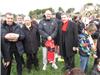 De gauche à droite, Mourad Boudjellal, président du RCT, Jean-Paul Lefèvre, adjoint honoraire, Bernard Laporte, entraîneur du RCT et Robert Bénéventi, Maire d'Ollioules