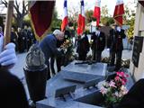 Dépôt de gerbe du souvenir Français en commemoration de la fusillade de la rue d'Isly