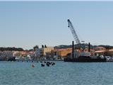Les travaux d'aménagement du port du Brusc avancent