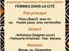 Menu à 10€  proposé par l'association femmes dans la cité