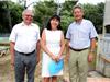 De gauche à droite : monsieur Marc Lehing Président National des YMCA, madame Nadine Bunod, directrice du centre à Sanary et monsieur Hervé De La Morsangliere, nouveau Président du centre Azur.