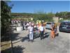 C'est depuis le terre plain du Marché Agricole, près de la Gare d'Ollioules qu'et partie la procession en directionC de la chapelle de Pépiole conduite à travers champ et roseaux par Robert Bénévnti accompagné e plusieurs de ses élus