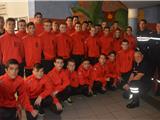 Les Jeunes Sapeurs Pompiers du Var tout de rouge vêtus