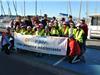 Les petits jeunes du Roller Provence Méditerranée prêt pour le départ. Ils sont accompagnés sur la photo de Dany Cayol (à gauche).