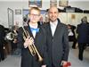 Laurent Vadell, trompettiste et benjamin des musiciens avec Sébastien Portelli.
