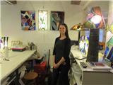 Caroline Chaignay a inauguré son nouvel atelier de vitrailliste