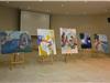 Les tableaux réalisés durant la semaine sur l'île de Bendor.