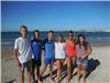 Marius 15 ans, Mario 14 ans, Dylan 15 ans, Aurélie 16 ans et Marie 15 ans avec leur animatrice Marion.