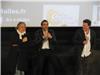 Le réalisateur Philippe de Chauveron avec les acteurs Christian Clavier et Ari Abittan.