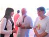 A un vernissage à la Maison Flotte de Sanary avec l'artiste Marie Madeleine Flambard et l'élu à la culture Pierre Chazal.
