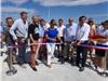 L'inauguration officielle avec le vice-président du Conseil départemental Joseph Mulé, l'adjointe au Brusc Delphine Quin, l'adjoint aux travaux et aux ports Hervé Fabre, le directeur des opérations de la société Paul Ricard Gilles Grandguillotte, le vice-président de TPM en charge des Ports Robert Cavanna et le maire Jean-Sébastien Vialatte.