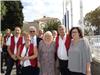 L'élue à la culture Dominique Ducasse et l'élue au quartier du centre-ville Christiane Giordano avec le président Jean-Marie Laurent et la directrice artistique Ghisèle Ghigo.