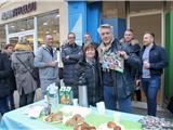 Petit-déjeuner du candidat Vialatte