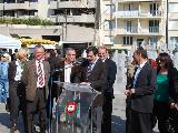 Inauguration de la place des Poilus.