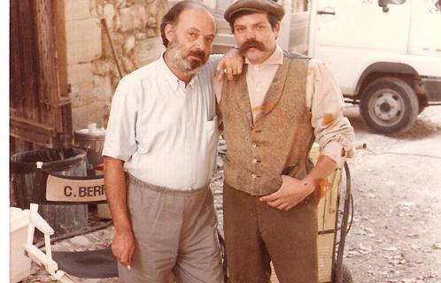 Pierre Jean Rippert et Claude Berri sur le tournage de Manon des sources. (Photo: DR).