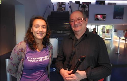 Christian Paboeuf et la directrice du Six N'Etoiles Noémie Dumas.