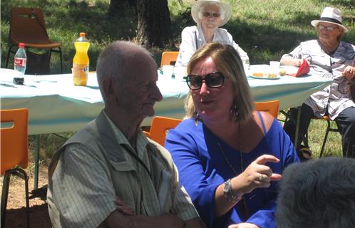 Marie-Pierre Lagorce, la présidente de Sanary Solidarité