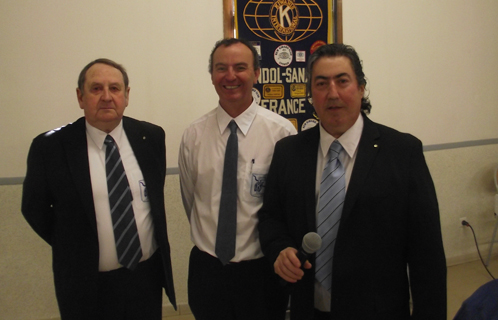 Le bureau du Kiwanis Bandol-Sanary: Georges Fleurichamp (secrétaire), Vianney Basse (président) et Marc Escudéro (trésorier).