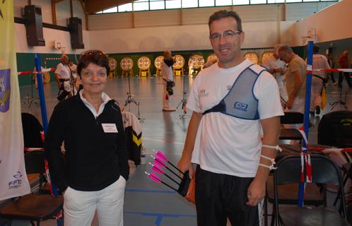 Denis et Ghislaine Sergio de l'Arc club de Sanary.