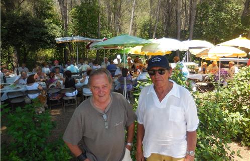 Le président de l'AMMAC Gérard Heyman à droite et le vice-président Jean-Pierre Sauvanaud à gauche.