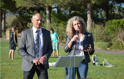 Joseph Mulé et Nathalie Bicais, abordant chacun leur tour les actions menées depuis leur élection il y a 15 mois.