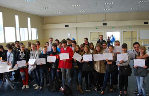 Les collégiens de Reynier ont reçu leurs diplômes PSC1.