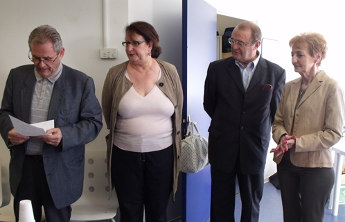 Rolland Bresson, président, entouré de Dominique Ducasse, Yves Draveton et Dany Cayol (de gauche à droite)