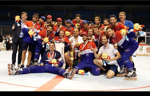 L'équipe de France Senior de roller hockey est à nouveau championne du monde.