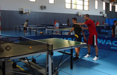 Cyril Parack organise depuis son retour des stages au Gymnase de la Vernette.